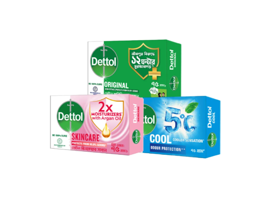 ডেটল ফ্যামিলি প্যাক 3x75g